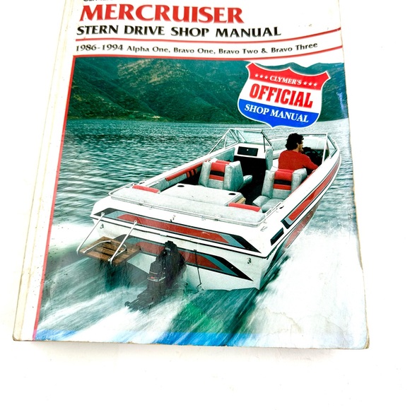 Vintage Authentic Clymer Mercruiser Stern Drives Shop Manual 1986-1994 - Picture 1 of 7